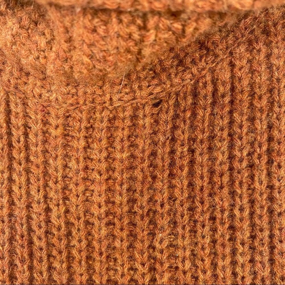 Free People Orange Wool Blend Turtleneck Sweater - Picture 7 of 12